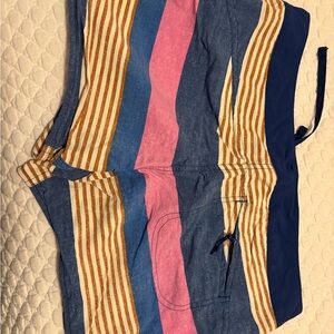 Patagonia womens Striped Shorts - Blue, Pink, Gold